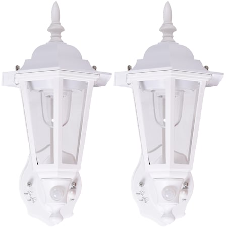 Maxsa Innovations White Outdoor Wall Sconces, PK 2 49719 - 2 pack